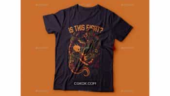 دانلود وکتور تیشرت Is This Fight? T-Shirt Design