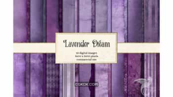 دانلود تکسچر کاغذ قدیمی با رنگ بنفش Lavender Dream Textures