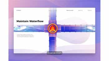 دانلود تصاویر وکتور لندینگ پیج با موضوع لوله کشی Maintenance Waterflow – Landing Page