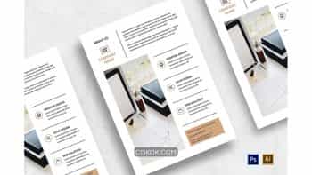 دانلود فایل لایه باز تراکت Minimalist Business Flyer v03