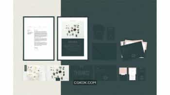 دانلود قالب آماده ایندیزاین ست اداری Norah Brand Identity Pack