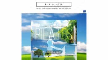 دانلود فایل لایه باز تراکت پیلاتس Pilates Flyer