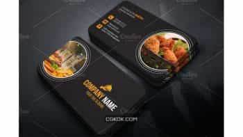 دانلود فایل لایه باز کارت ویزیت رستوران Restaurant Business Card