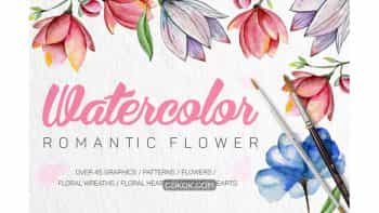 دانلود کلیپ آرت و پترن گل های رمانتیک Romantic Flowers