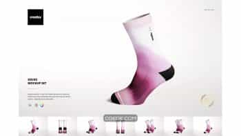 دانلود موکاپ جوراب Socks Mockup Set