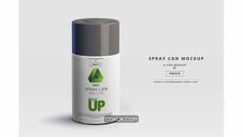 دانلود موکاپ اسپری Spray Can Mockup – Small Size