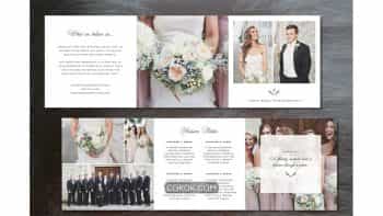دانلود فایل لایه باز بروشور آتلیه عروس Template Trifold Pricing Guide