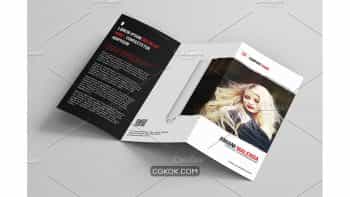 دانلود فایل لایه باز بروشور آتلیه عکاسی Trifold Photography Brochure V01