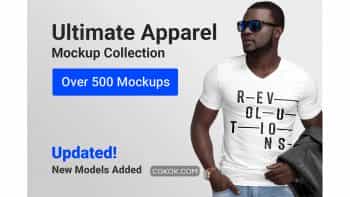 دانلود موکاپ پوشاک مردانه و زنانه Ultimate Apparel Mockup Collection