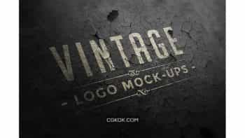 دانلود موکاپ لوگو Vintage Logo Mock-ups