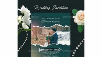دانلود فایل لایه باز کارت دعوت عروسی Wedding Invitation Card
