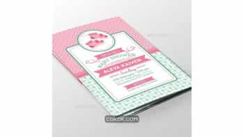 دانلود فایل لایه باز کارت دعوت Baby Shower Invitation