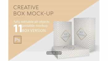 دانلود موکاپ جعبه Box Mockup
