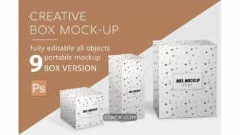 دانلود موکاپ جعبه Box Mock up