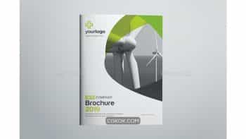 دانلود وکتور بروشور دو لت Business Bifold Brochure