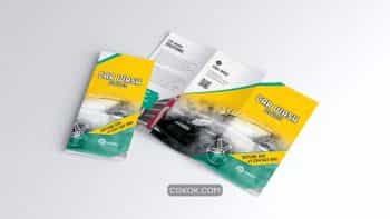 دانلود فایل لایه باز بروشور کارواش Car Wash Brochure