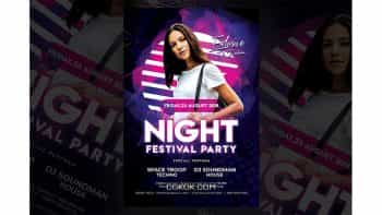 دانلود فایل لایه باز تراکت کلاب شبانه Dj Club Party Templates
