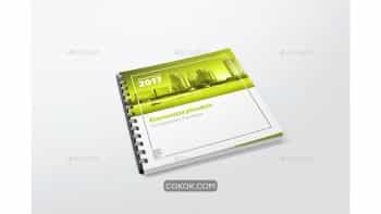 دانلود موکاپ کتاب سیمی Comb Bound Book Mockups 3