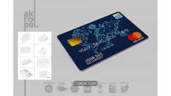 دانلود موکاپ کارت اعتباری Credit Cards Mockup