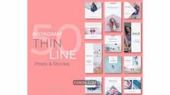 دانلود فایل لایه باز پست و استوری اینستاگرام Instagram Posts & Stories