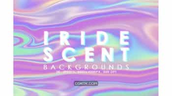 دانلود بک گراند انتزاعی رنگین کمانی Iridescent Abstract Backgrounds