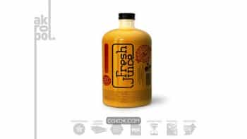 دانلود موکاپ بطری آبمیوه Juice Bottle Packaging Mock-Up