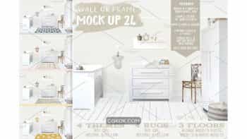 دانلود موکاپ اتاق کودک Kids Room Wall/Frame Mock Up 24