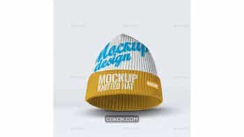 دانلود موکاپ کلاه بافتنی Knitted Hat Mock-Up