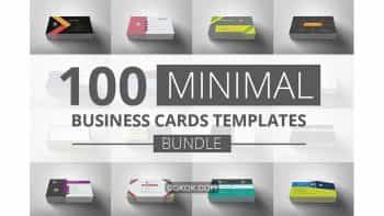 دانلود وکتور کارت ویزیت مینیمال Minimal Business Cards Bundle