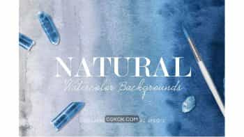 دانلود بک گراند آبرنگی Natural Watercolor Ombre Backgrounds