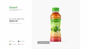 دانلود موکاپ بطری پلاستیکی Plastic Bottle Mockup