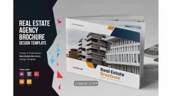دانلود قالب ایندیزاین بروشور مشاور املاک Real Estate Brochure v7
