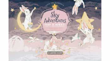 دانلود وکتور و کلیپ آرت فانتزی Sky Adventures DAY & NIGHT