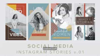 دانلود وکتور استوری اینستاگرام Social Media Instagram Stories V.01
