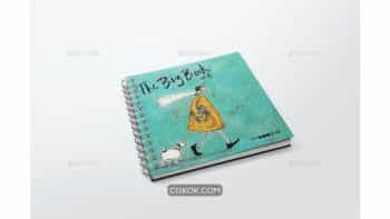 دانلود موکاپ کاتالوگ سیمی Spiral Bound Book / Catalogue Mockups 3