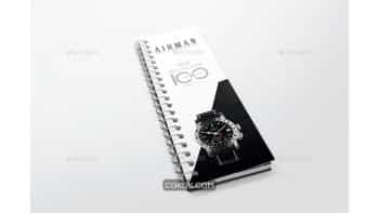 دانلود موکاپ کاتالوگ سیمی Spiral Bound Book / Catalogue Mockups 5