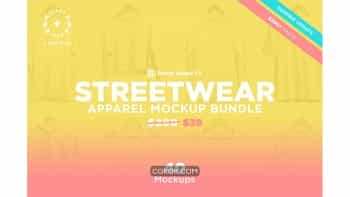 دانلود موکاپ پوشاک Streetwear Apparel Mockup Bundle