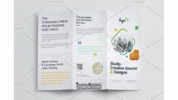 دانلود فایل لایه باز بروشور سه لت Tri-Fold Brochure