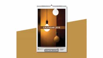 دانلود قالب ایندیزاین تقویم دیواری Wall Calendar 2019