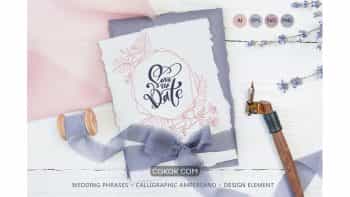 دانلود وکتور عروسی Wedding Vector Calligraphy