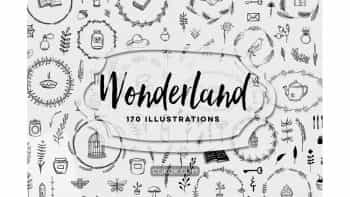 دانلود وکتور و کلیپ آرت سرزمین عجایب Wonderland Illustrations