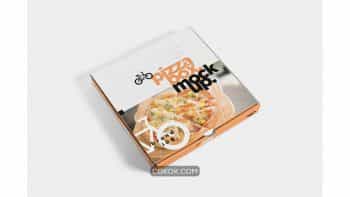 دانلود موکاپ جعبه پیتزا 5 Pizza Box Mockups