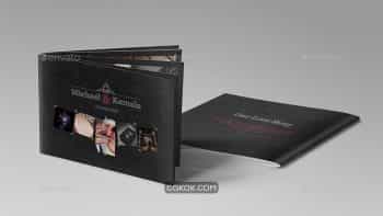 دانلود قالب ایندیزاین آلبوم عکس عروسی Chalkboard Wedding Album