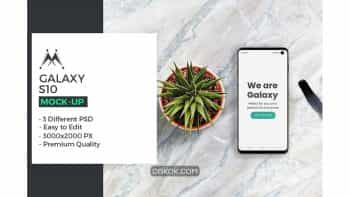 دانلود موکاپ گلکسی اس 10 Galaxy S10 Mockups