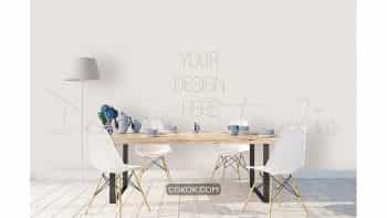 دانلود موکاپ آشپزخانه Interior PSD, Kitchen Photo