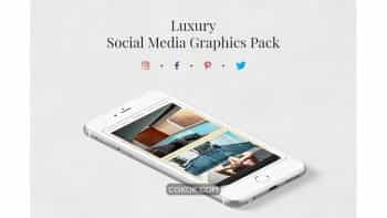 دانلود فایل لایه باز شبکه اجتماعی Luxury Pack