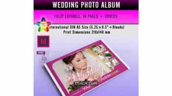 دانلود قالب ایندیزاین آلبوم عکس عروسی My Wedding Photo Album (v.1) Indd