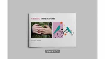 دانلود قالب ایندیزاین آلبوم عکس عروسی Wedding Album Template