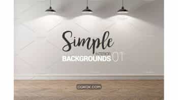 دانلود موکاپ بک گراند داخلی X Simple Interior Backgrounds 01