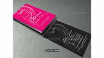 دانلود فایل لایه باز کارت ویزیت سالن زیبایی Beauty Salon Business Card